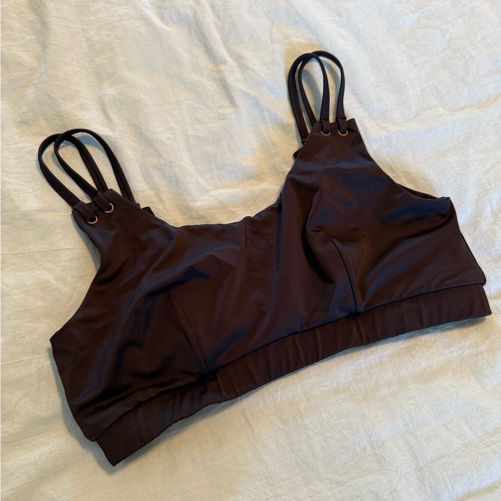 ASOS | Black Double Strap Swim Top - Picture 4 of 8
